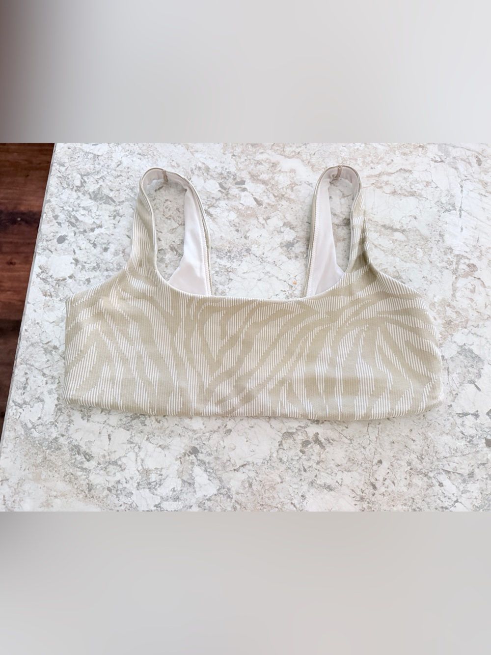 OFFLINE By Aerie Stripe Ribbed Zebra Classic
Sports Bra Large
